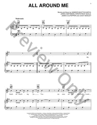 All Around Me piano sheet music cover